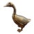 Vintage Brass Goose Mid Century Figurine For Sale