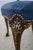 Eagle Carved Arm Blue Leather Armchair For Sale - Image 10 of 18