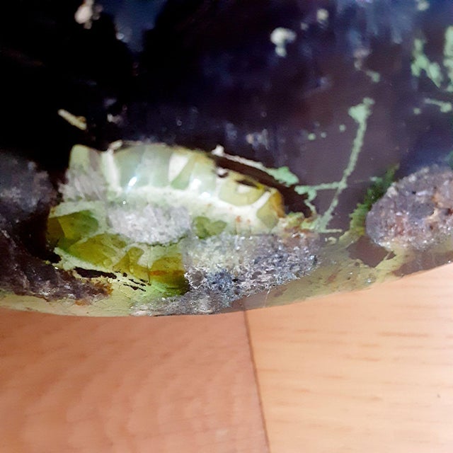 1920s 1920s Flemish Nouveau Art Belgium Blue Green Drip Glaze Pottery Vase For Sale - Image 5 of 12