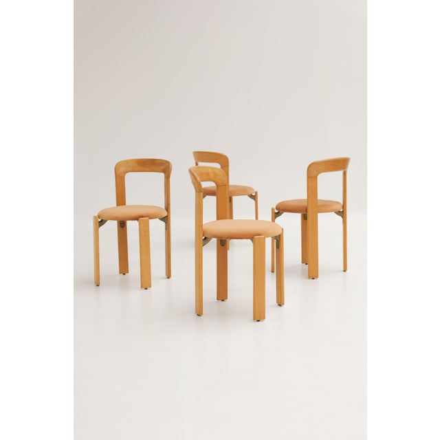 Modern Chairs 3300 by Bruno Rey for Dietiker Switzerland, 1970s, Set of 4 For Sale - Image 3 of 14
