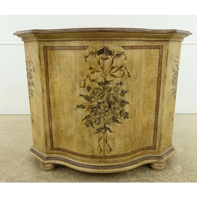 Decorative Crafts Italian Paint Decorator Cabinet For Sale - Image 12 of 12
