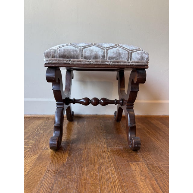Antique William IV Mahogany Ottoman For Sale - Image 4 of 6