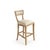 Carvell Bar Stool - Natural Linen / Weathered Oak Frame For Sale - Image 4 of 4