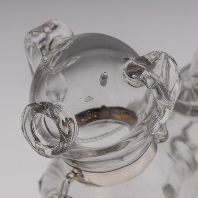 20th Century English Silver & Glass Novelty Claret Jug, 1916 For Sale - Image 10 of 18