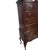 An elegant vintage 2 piece Broyhill Queen Anne-style cherry highboy chest featuring a classic chest-on-chest design with...