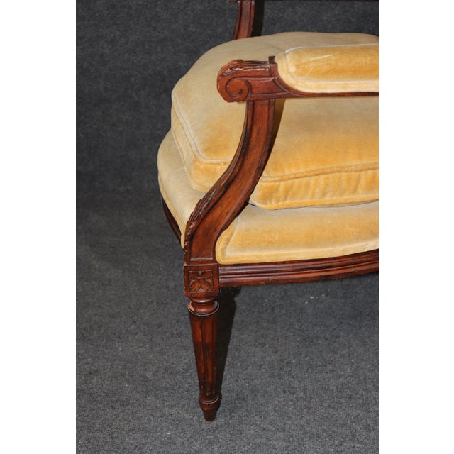Pair Louis XVI Style French Armchairs For Sale - Image 13 of 13