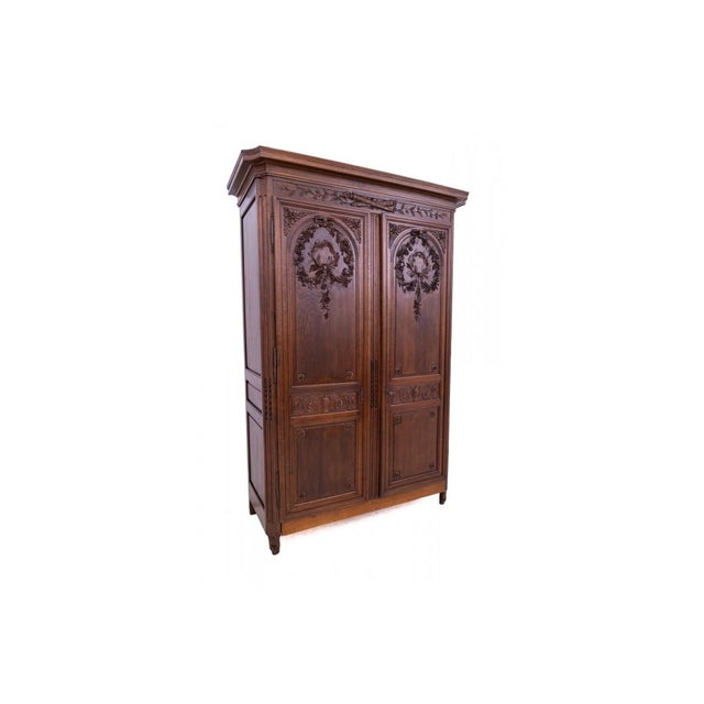 Large Antique Mid-19th Century Wardrobe, France For Sale - Image 3 of 18