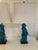 Turquoise Foo Dog Turquoise Glazed Porcelain Table Lamps With Pagoda Shades - A Pair For Sale - Image 8 of 12