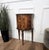 1940s Art Deco Italian Demilune Night Stand in Marquetry Inlay Burl Wood, 1940s For Sale - Image 5 of 10