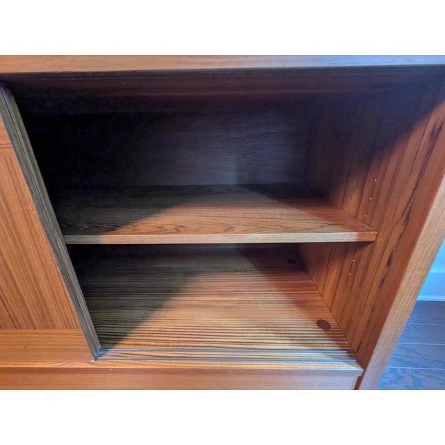 Mid-Century Danish Modern Teak Sideboard & Hutch by Clausen & Son, Attributed For Sale In Atlanta - Image 6 of 18