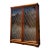 Vintage Illuminated Diamond Pane Curio Cabinet / Glass Display Bookcase For Sale