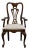 American Drew Solid Cherry Traditional Style Pierced Splat Back Dining Arm Chair For Sale