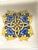 Beautiful vintage Tiffany Boutique Italian ceramic 12-inch square serving bowl/plate, featuring an elaborate blue and...