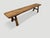 Andrianna Shamaris Impressive Minimalist Carved Teak Wood Bench For Sale - Image 4 of 6