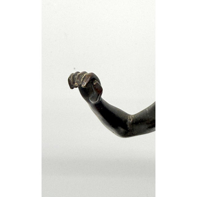 German Foundry NeoClassical Grand Tour Bronze of the Neapolitan Dancing Faun For Sale - Image 12 of 12