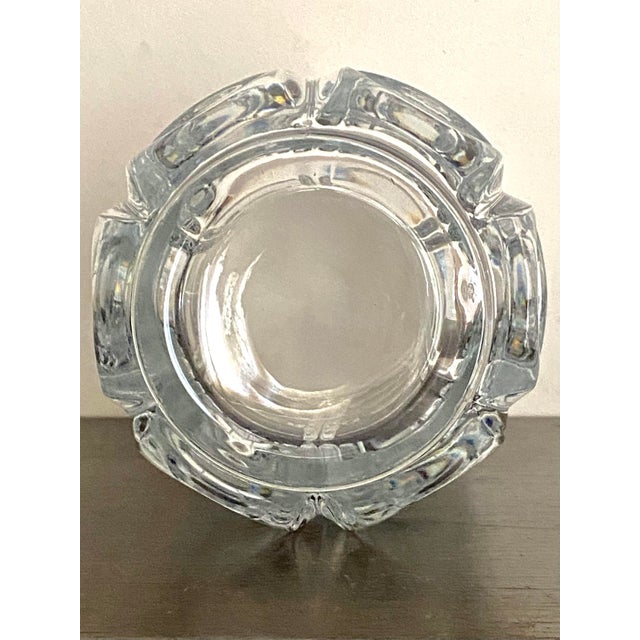 Vintage Modernist Crystal Vase For Sale In Santa Fe - Image 6 of 7