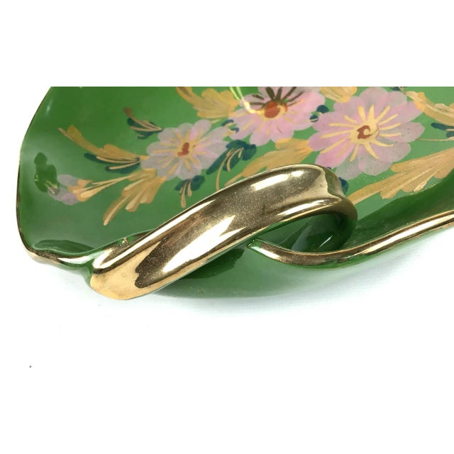 1960s 1960s Art Nouveau Hand Painted Italian Trinket Dishes - a Pair For Sale - Image 5 of 12