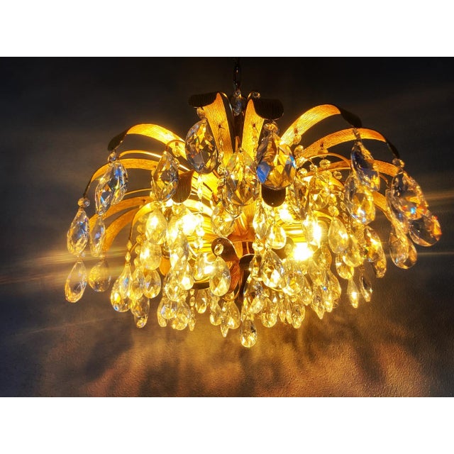 Metal Vintage Chandelier from Palwa, 1960s For Sale - Image 7 of 18