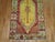 Mid 20th Century Mid 20th Century Red Field Anatolian Oushak Runner with Electric Blue and Gold Medallions - 3'4" x 10'6" For Sale - Image 5 of 6