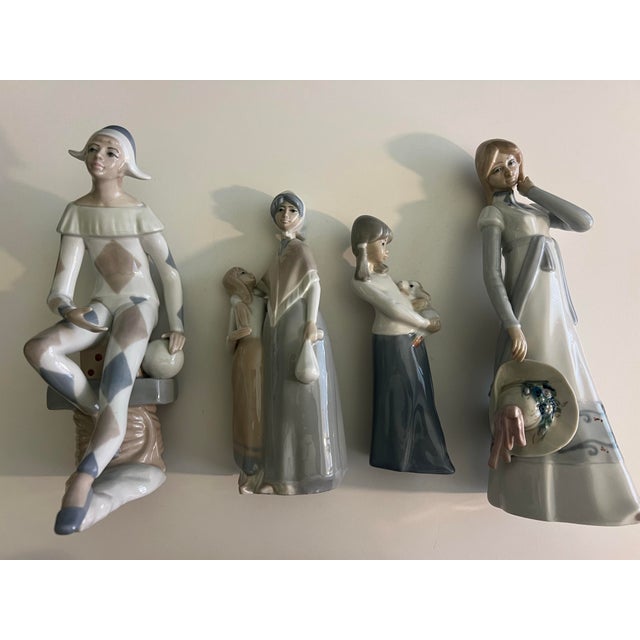 Lot of 4 Porcelain Casades Figurines For Sale - Image 4 of 8