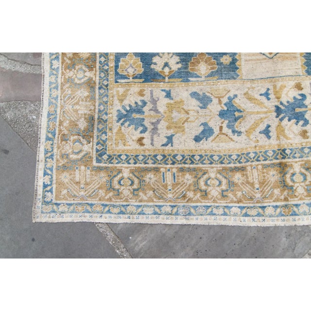 1920s Antique Anadol Oushak Medallion Hand-Knotted Rug - 7’1” X 12’6” For Sale In Los Angeles - Image 6 of 11