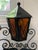 American Heavy Antique Oudoor Wall Mounted Light Fixture With Glass Panels and Sign For Sale - Image 3 of 8