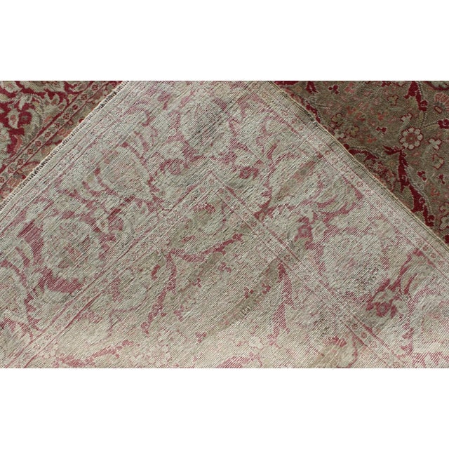 Antique Turkish Sivas Rug With All-Over Arabesque Design 5' X 7'7'' For Sale In Atlanta - Image 6 of 7