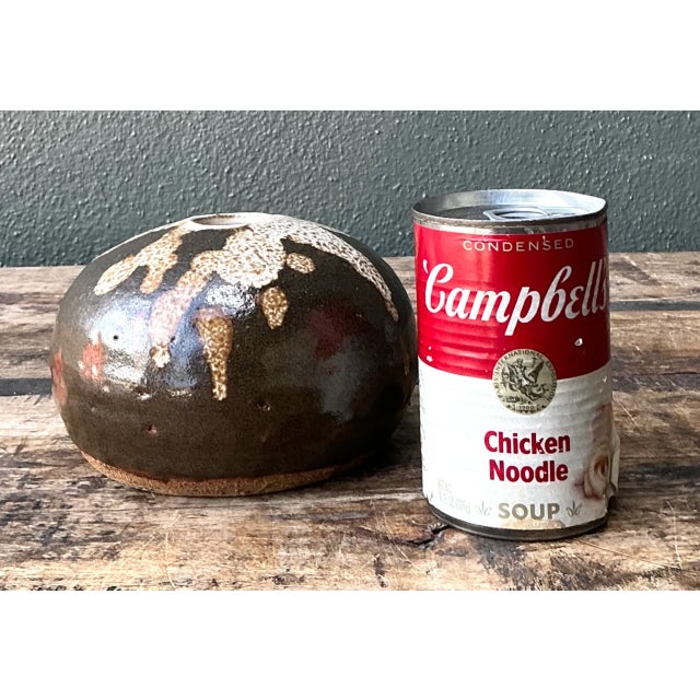 Vintage Drip Glaze Ceramic Vessel For Sale - Image 12 of 12