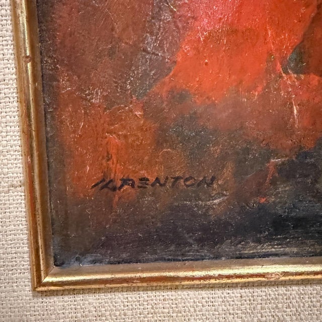 For your consideration, a 1960s mid-century modern abstract painting Mexico City. Signed in lower left corner hard to...