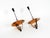 Pair of large, original 1930s pendant lights made of heavy metal and copper. great, very robust 1930s design. solidly...