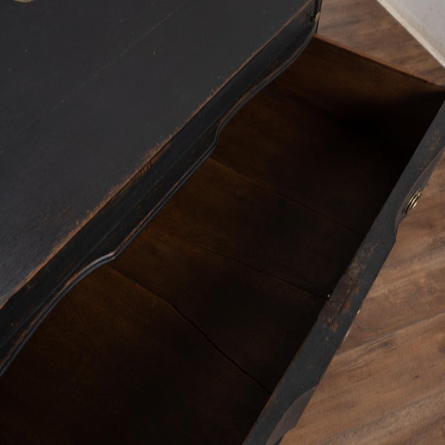 Late 18th Century Black Oak Secretary Bureau From Denmark For Sale - Image 12 of 16