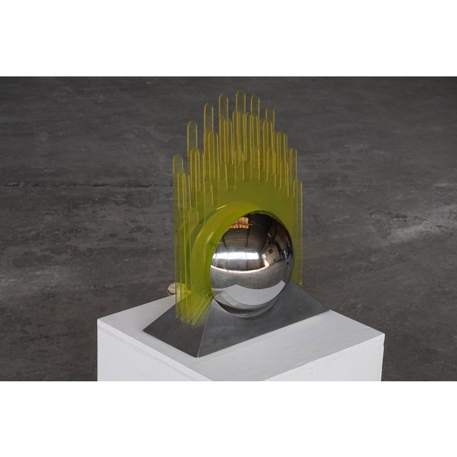 Metal Sfera Table Lamp by Sergio Giobbi and Patrizia Innocenti for Metalmobili, Italy, 1970s For Sale - Image 7 of 11