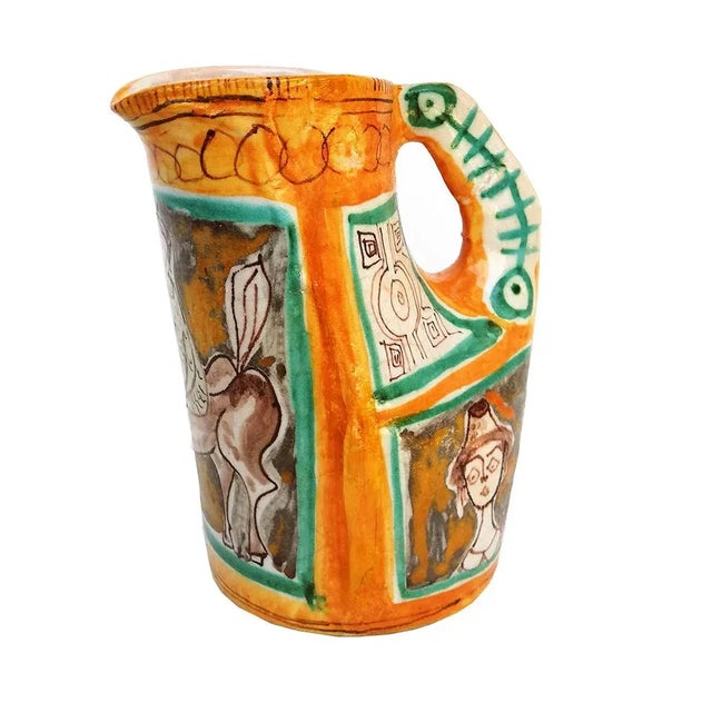 Elio Schiavon Vintage Pitcher Vase by Elio Schiavon, 1950s For Sale - Image 4 of 6