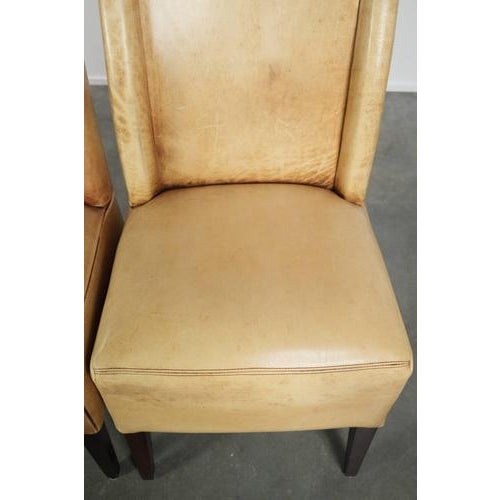 Cowhide Leather Dining Chairs, Set of 4 For Sale - Image 9 of 18