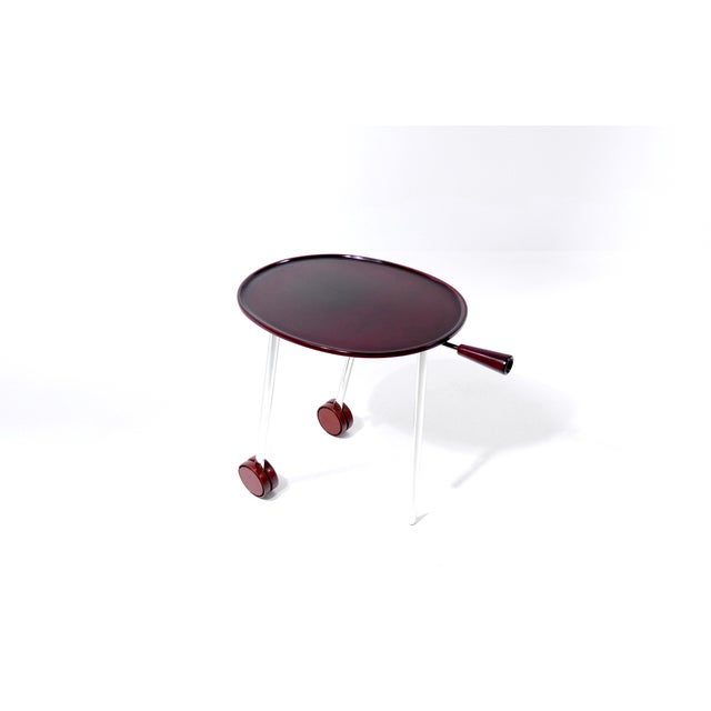 1980s Italian Vintage Baisity Side Table by Antonio Citterio for B&B Italia, 1980 For Sale - Image 5 of 18