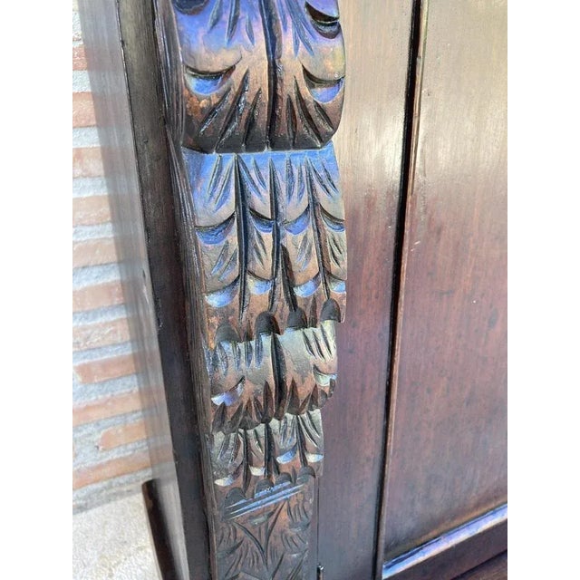 Late 19th Century Antique French Buffet with Drawer and Carved Columns, 1890 For Sale - Image 5 of 9