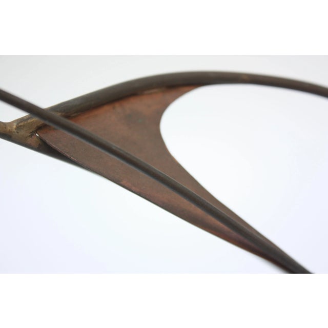 Wood Mid-Century Modern Mixed-Metal Bird on Walnut Base For Sale - Image 7 of 10