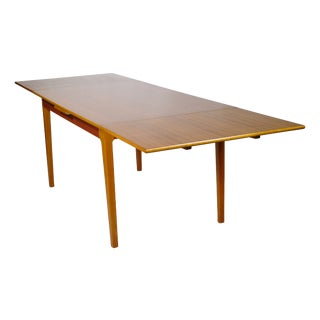 Vintage Danish Extendable Teak Dining Table, 1960s For Sale