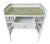 Wood Mid 20th Century Wicker Rattan Desk For Sale - Image 7 of 18