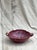 Handmade Magenta Ceramic Bowl With Handles For Sale - Image 4 of 6