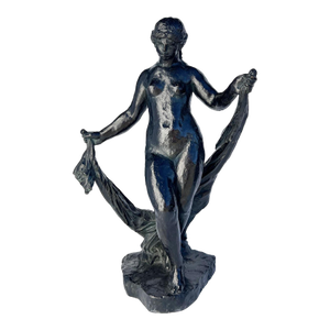 Pierre-Auguste Renoir & Richard Guino Bronze Sculpture, Danseuse Au Voile