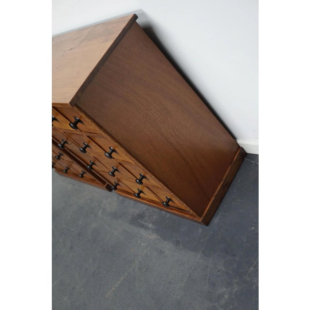Vintage French Oak Apothecary Cabinet, 1930s For Sale - Image 16 of 17