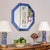 Traditional Bunny Williams for Mirror Home Octagonal Mirror, Blue Mirror & Polished Brass For Sale - Image 3 of 3