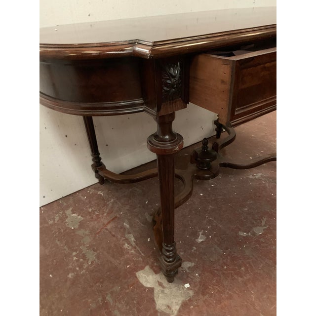 Napoleon III Rosewood and Veneer Desk, 1800s For Sale - Image 6 of 11