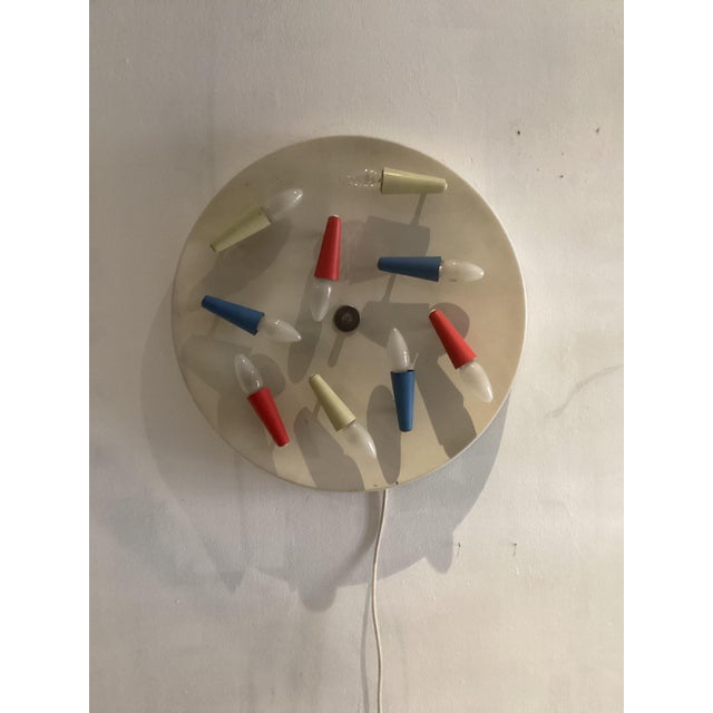 Mid-Century Modern Vintage Italian Ceiling Light, 1960 For Sale - Image 3 of 8