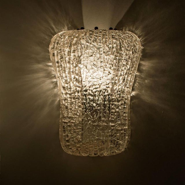Glass Wall Sconces from Barovier & Toso, Italy, 1940s For Sale - Image 9 of 15