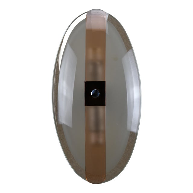 Italian Murano Glass Wall Sconces attributed to Antonio Lupi, 1960s, Set of 2 For Sale