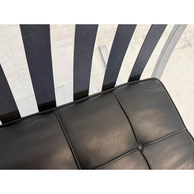 Leather Barcelona Chair by Ludwig Mies van der Rohe for Knoll Inc. For Sale - Image 12 of 18