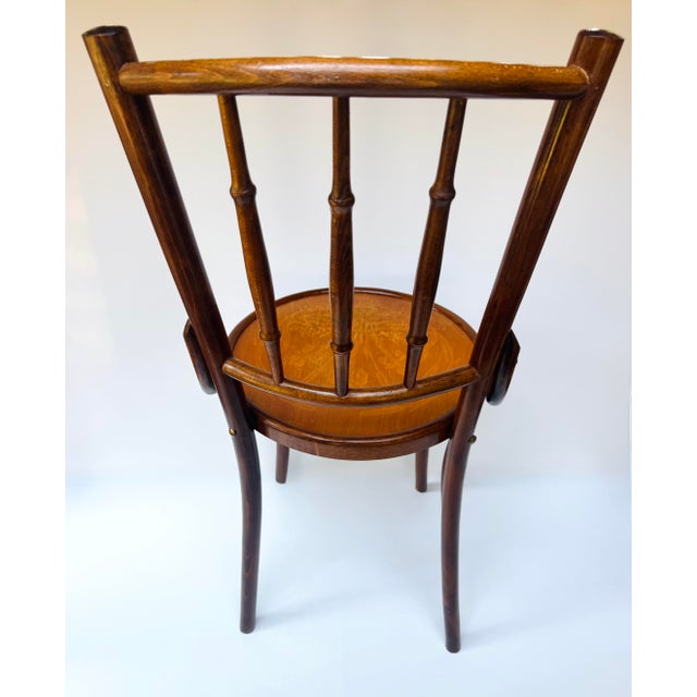 Antique J&j Kohn Mundus Model 337 Bentwood Chair Romania For Sale - Image 6 of 14
