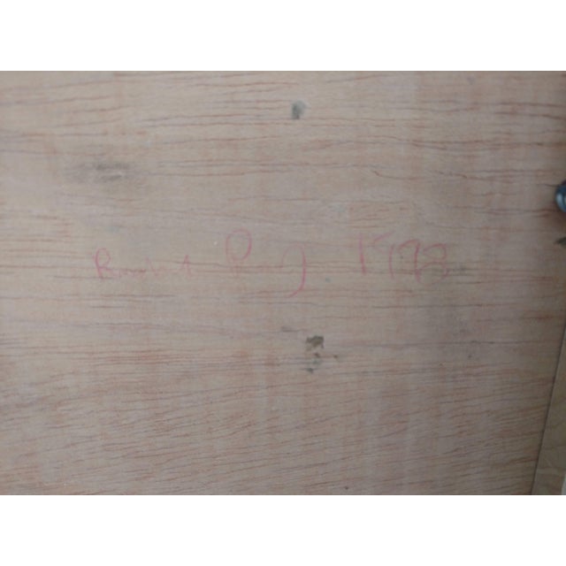 Richard Purdy, Text with Diagram, Encaustic and Digital Print on Plywood, 1998 For Sale - Image 4 of 4